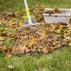 Grass rake, a perfect tool for sweeping leaves on flat ground, lawn iron claws, a farm tool, a retractable rake ruler, and a leaf rake Application Scenario